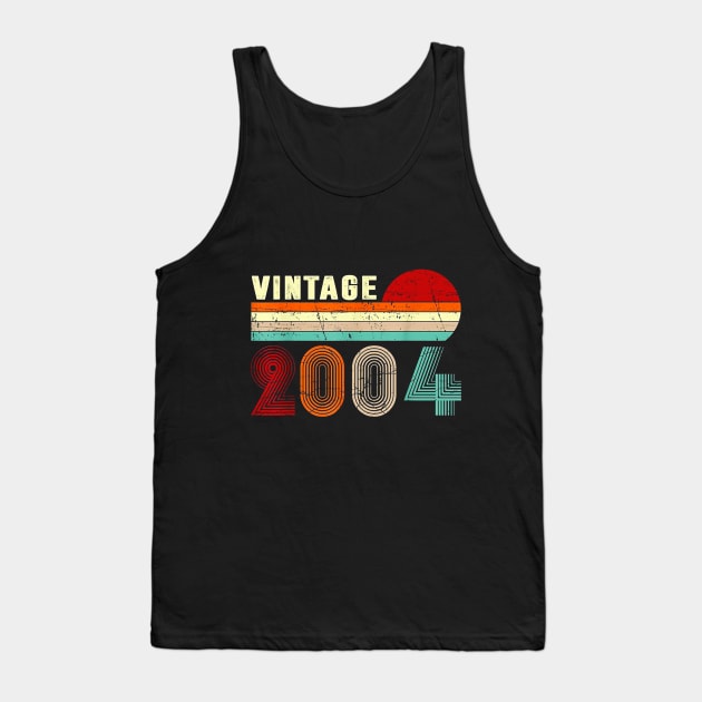 Vintage 2004 Funny 16 Years Old Boys and Girls 16th Birthday T-Shirt Tank Top by dannetee